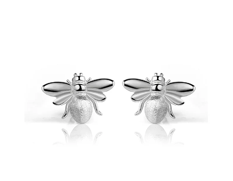 birthday earrings for women-Honeybee Earring Stud