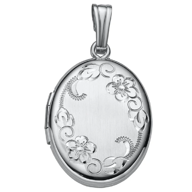 heart necklaces for women-LeStage® Cape Cod : SS  Floral Locket Locket