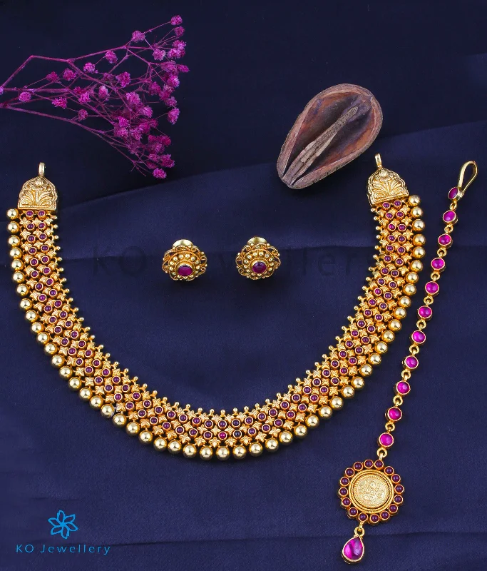 name necklaces for women-The Padmavat Bridal Set