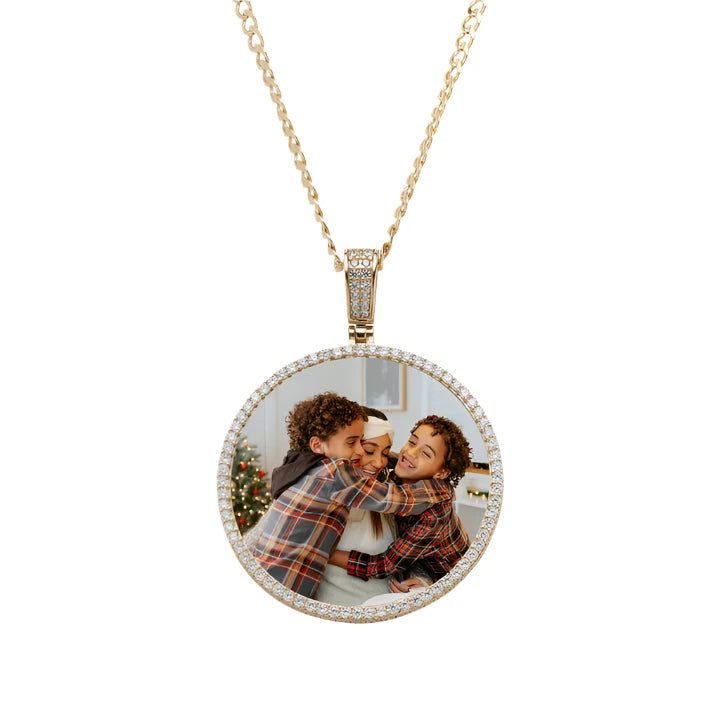 diamond necklaces for women-Keepsake Photo Pendant