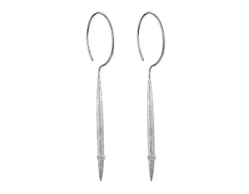 heart earrings for women-Needle Earring