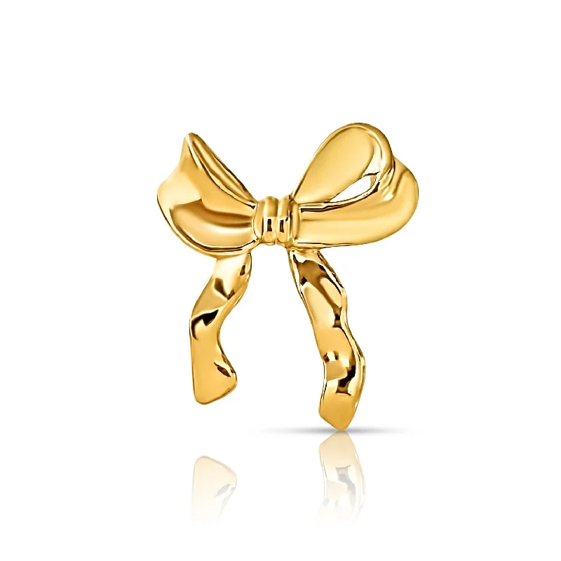 feather brooches for women-Belle Bow Brooch