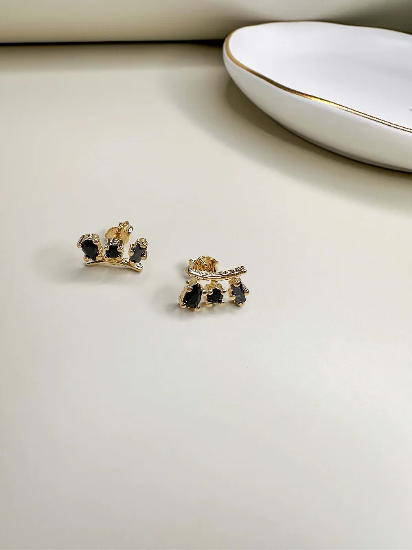 flower earrings for women-Velani Royalty Studs