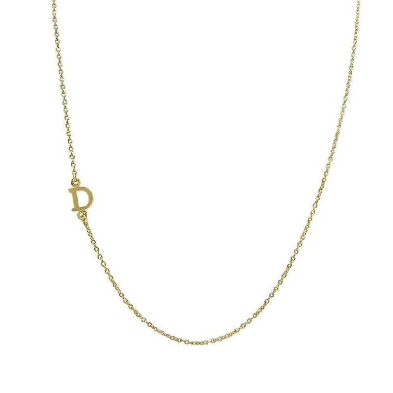 gold necklaces for women-Stia : A Letter Close to the Heart - D