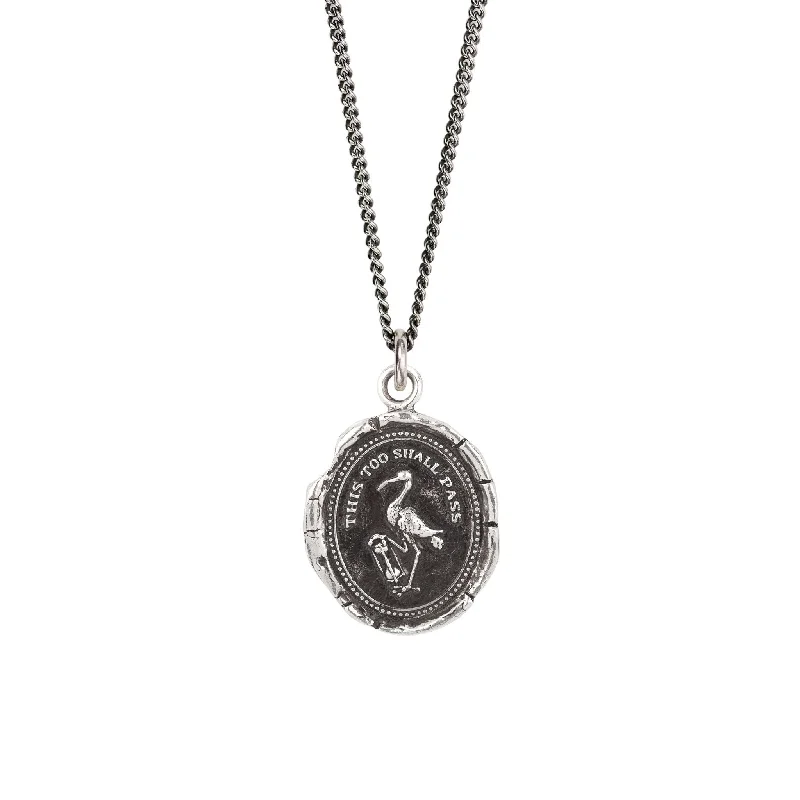 vintage-inspired necklaces for women-This Too Shall Pass