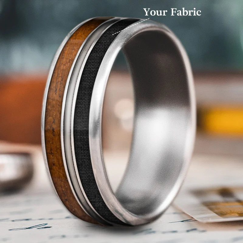 contemporary rings for women-Custom Design - 3-Inlay Metal Center 87aKW8qIotjvCUQv7Bfz-WPM