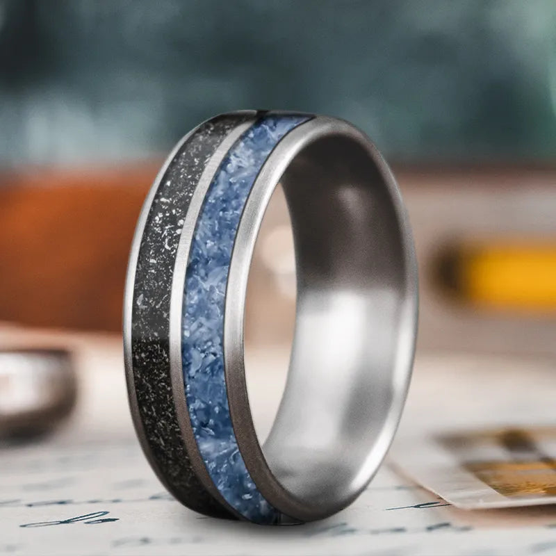 eco-friendly rings for women-Custom Design - 2-Inlay Ring UHYfaQY0ZI8efrCuFQuV4xqY