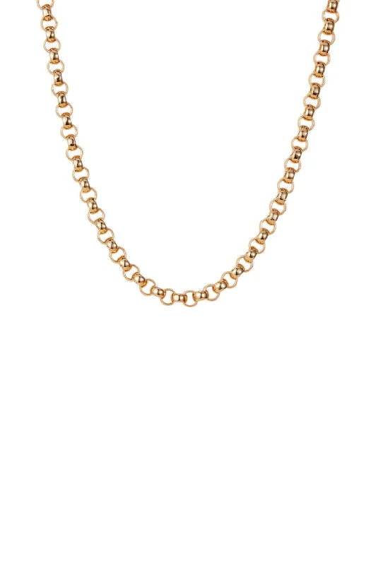 diamond heart necklaces for women-Rodin Chain - Gold