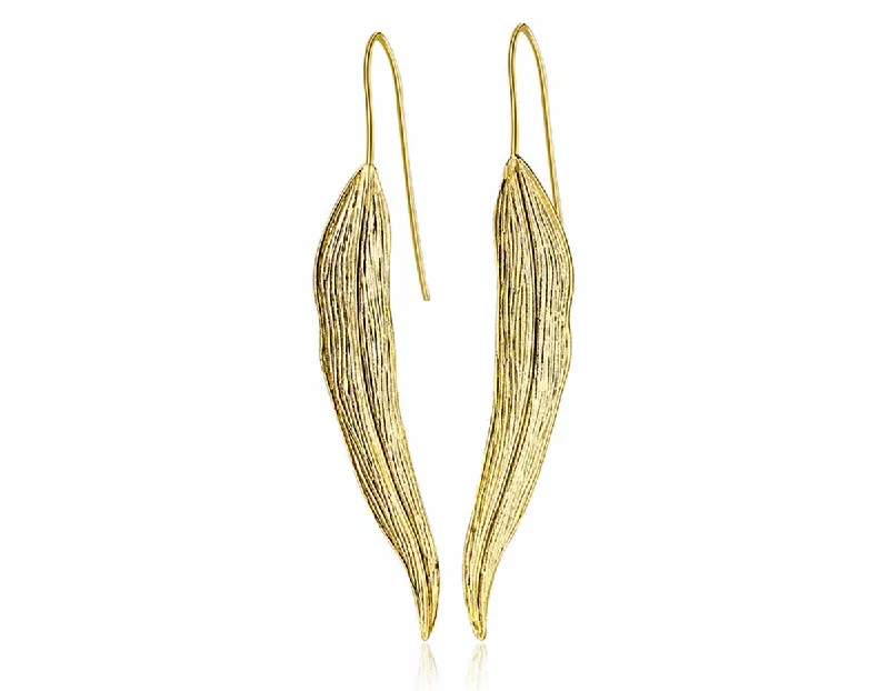 minimalist earrings for women-Autumn Leaf Earring