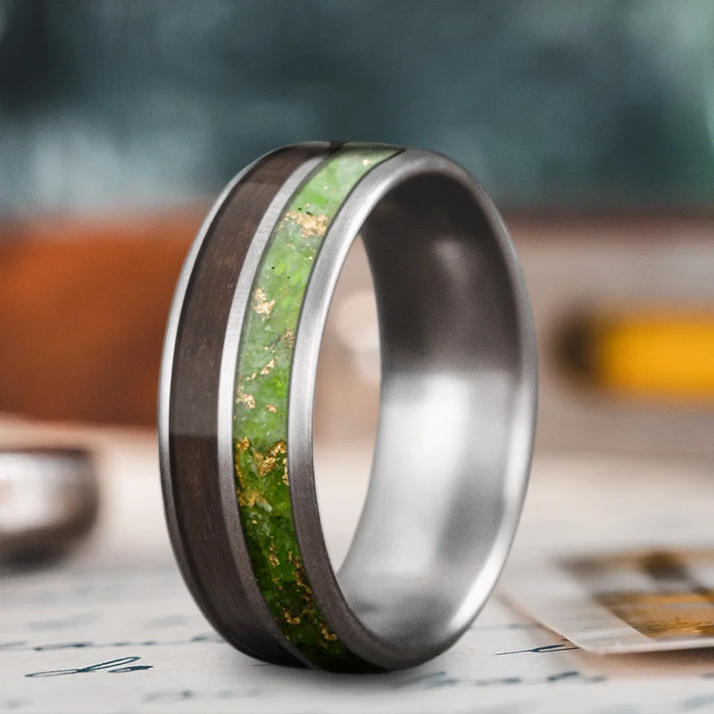 nature-inspired rings for women-Custom Design - 2-Inlay Ring KOc0Kx98aMMFiVGFcnR6j3z-