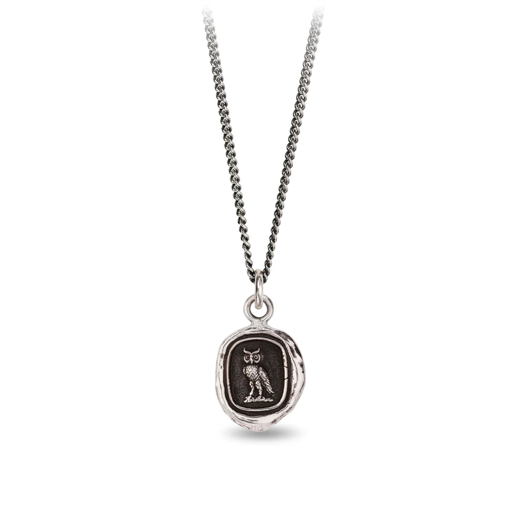 silver chain necklaces for women-Watch Over Me