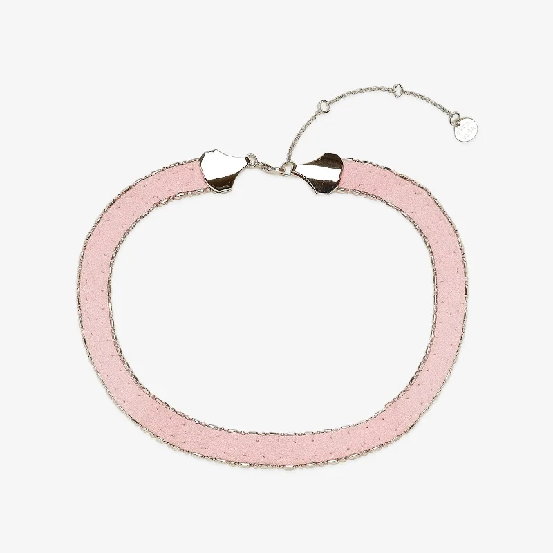 trendy necklaces for women-Pretty in Pink Choker