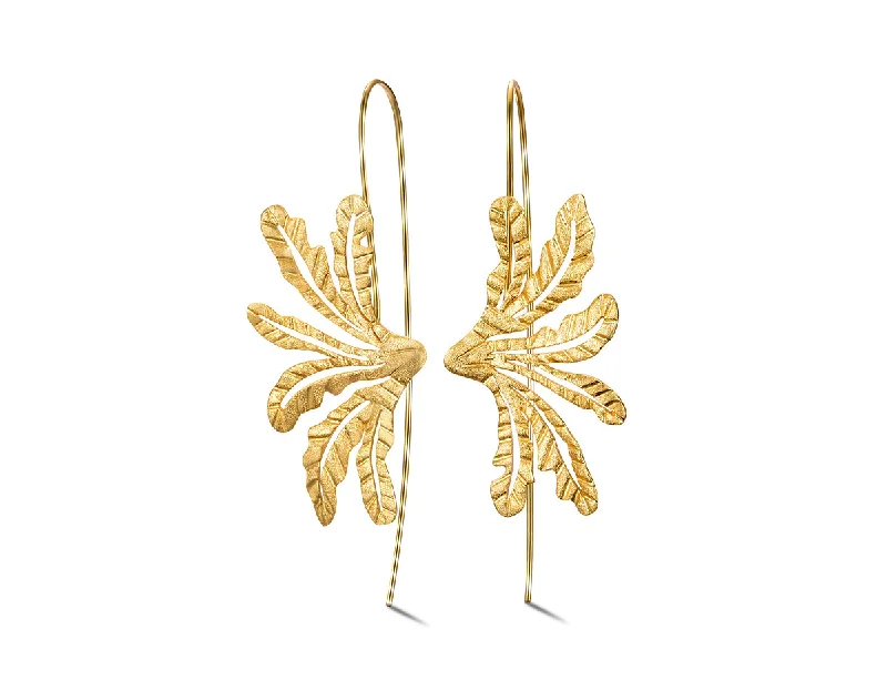 gold drop earrings for women-Fern Earring