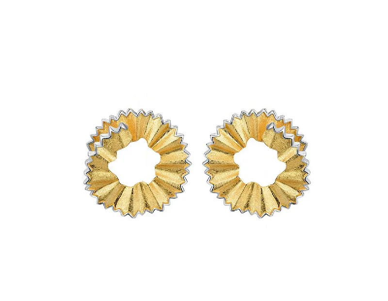 clip-on earrings for women-Pencil Shavings Stud Earring