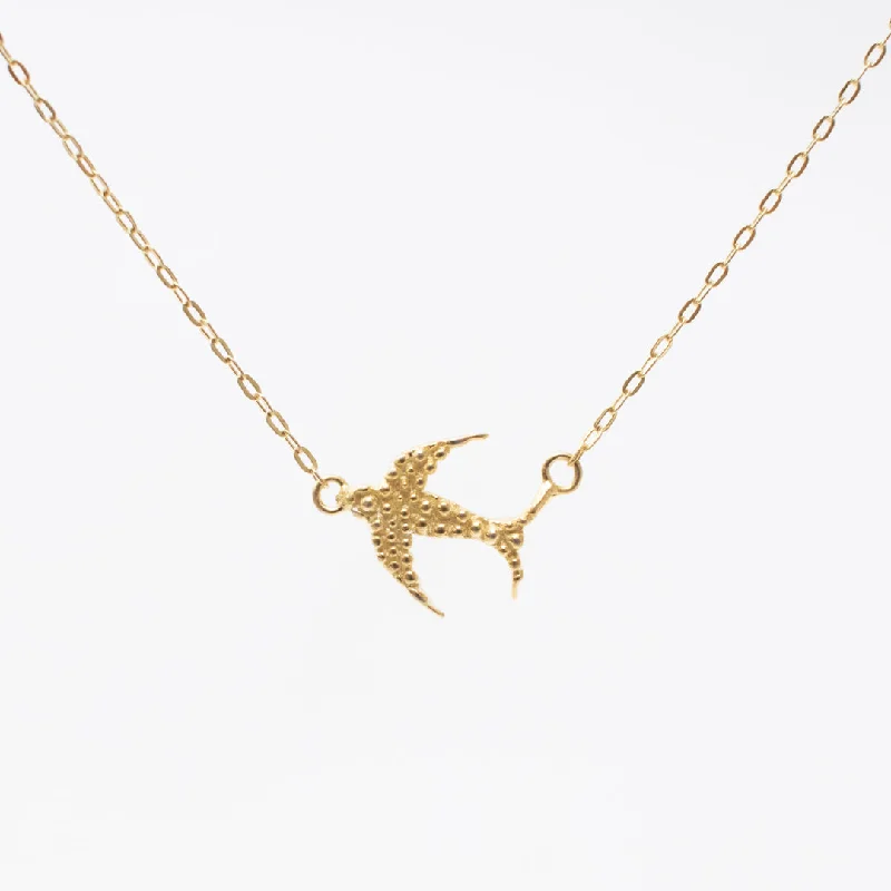 luxury necklaces for women-Gold Vermeil Mei Bird