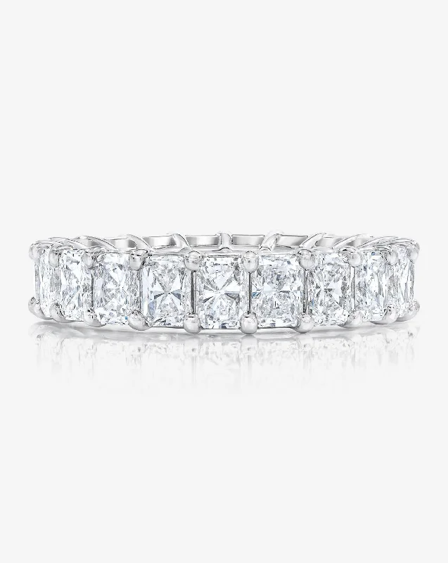 high-quality engagement rings for women-Radiant Diamond Eternity Band