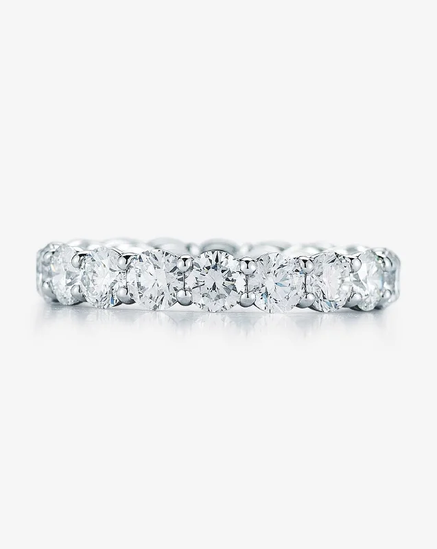 unique gemstone engagement rings for women-Lab Grown Round Diamond Eternity Band