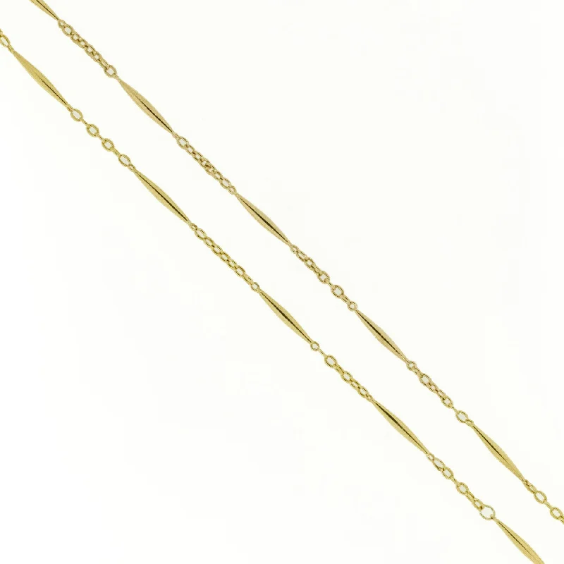 layered gold necklaces for women-23" Fashion Chain in 18K Yellow Gold 13.4G