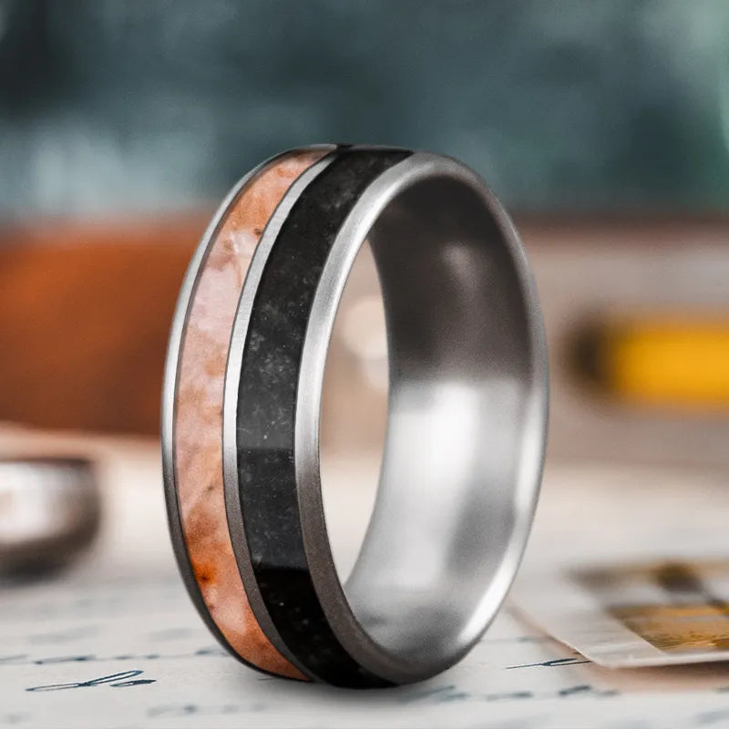 modern wedding rings for women-Custom Design - 2-Inlay Ring oBrf15Bk4Cx7YYEloY_pyGor