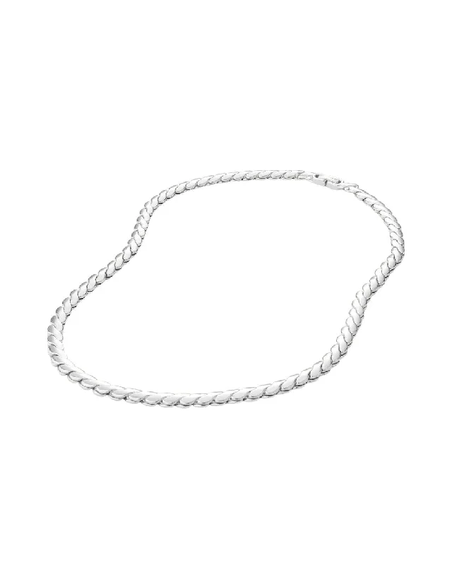 colorful necklaces for women-Paloma Chain - Silver