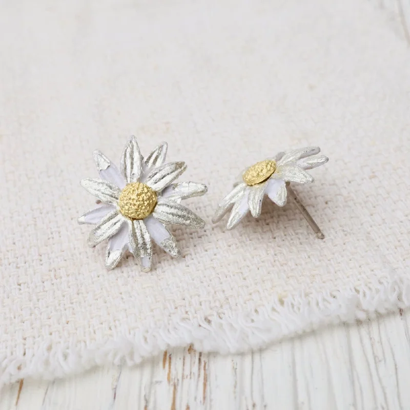 flower stud earrings for women-Daisy Post Earrings