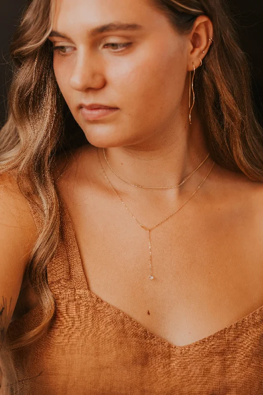 delicate gold necklaces for women-Lana Lariat