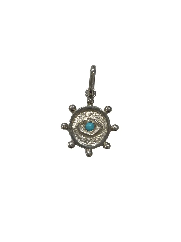 modern necklaces for women-Marine Evil Eye Charm