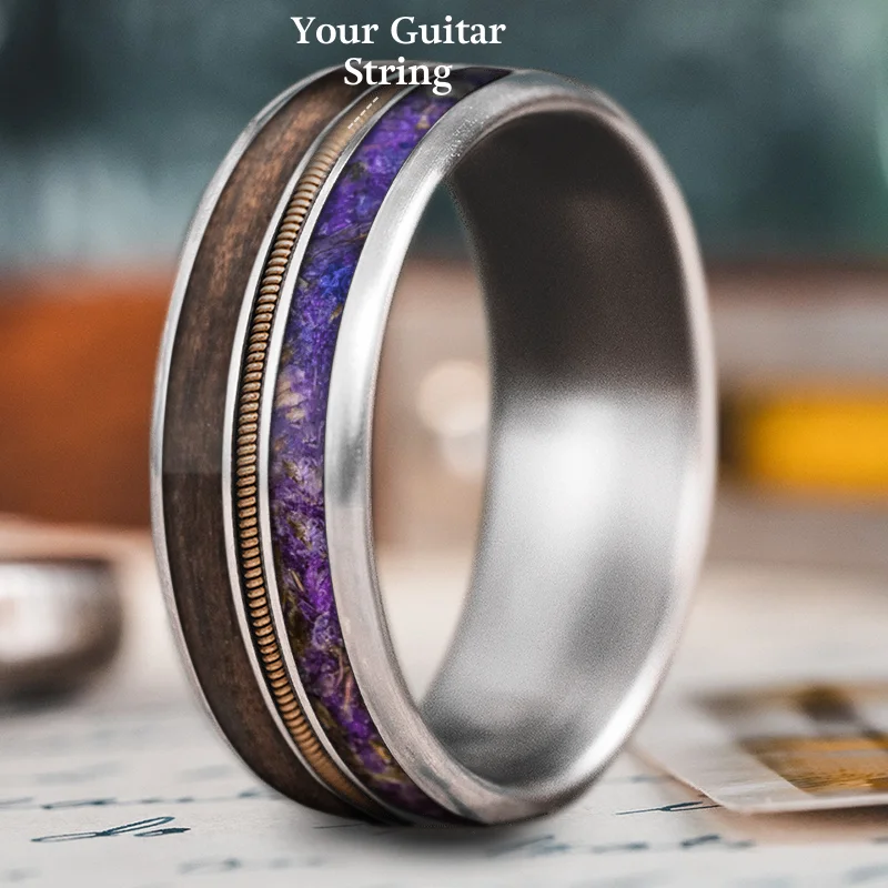 stackable rings for women-Custom Design - 3-Inlay Metal Center a247qtKDxQ_J35OJpbYigg93