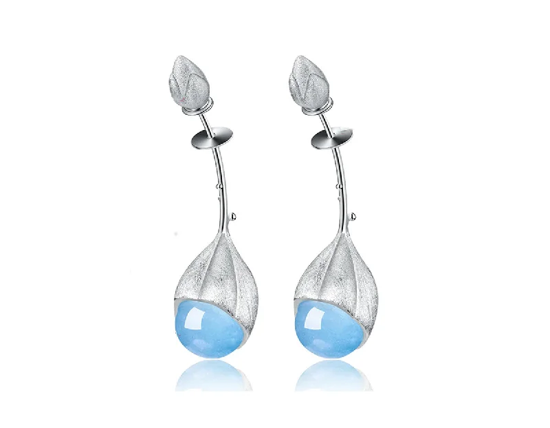 chandelier earrings for women-Lotus Bud Earring