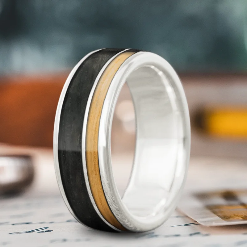 rose gold wedding bands for women-Custom Design - 2-Inlay Offset U4zhTsHD_Dg7KUoZLeKkAXGo