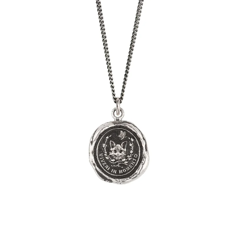 zodiac sign necklaces for women-Live In The Moment