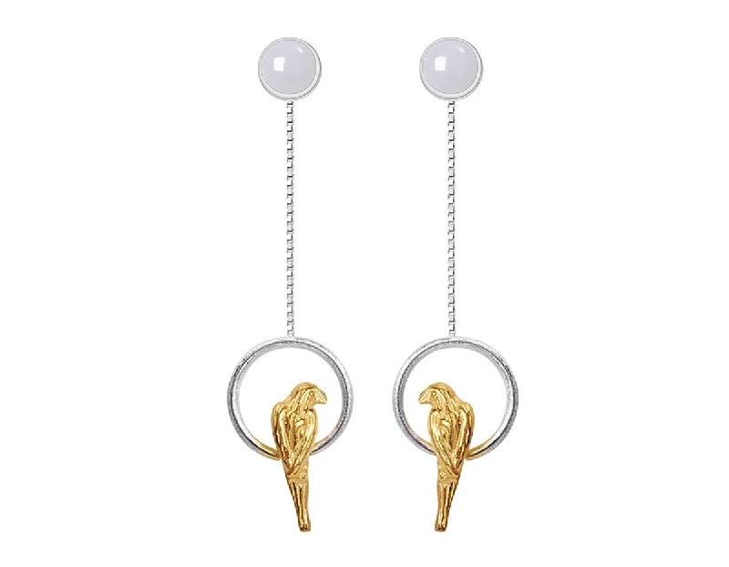 small hoop earrings for women-Parrot Earring