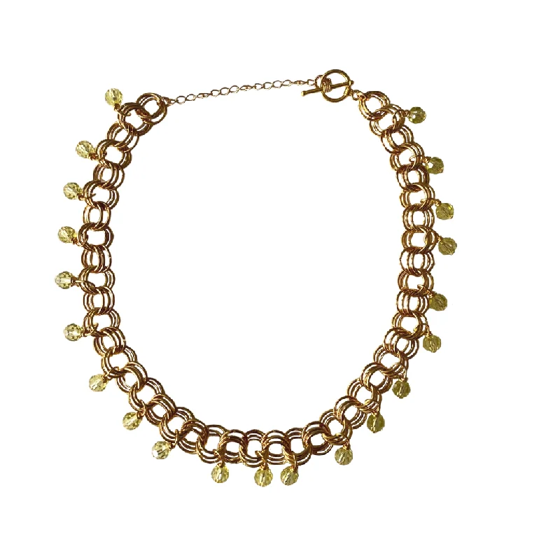 dainty gold necklaces for women-The Christina Choker in Jonquil