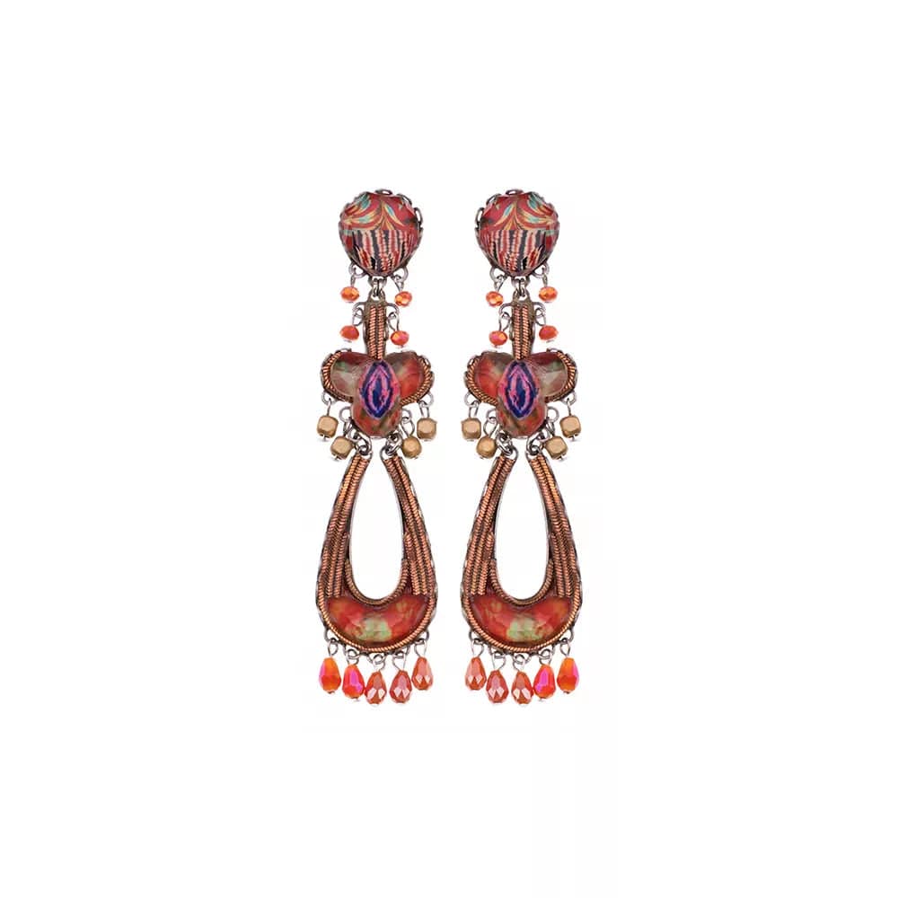 silver drop earrings for women-Warm Energy Earrings