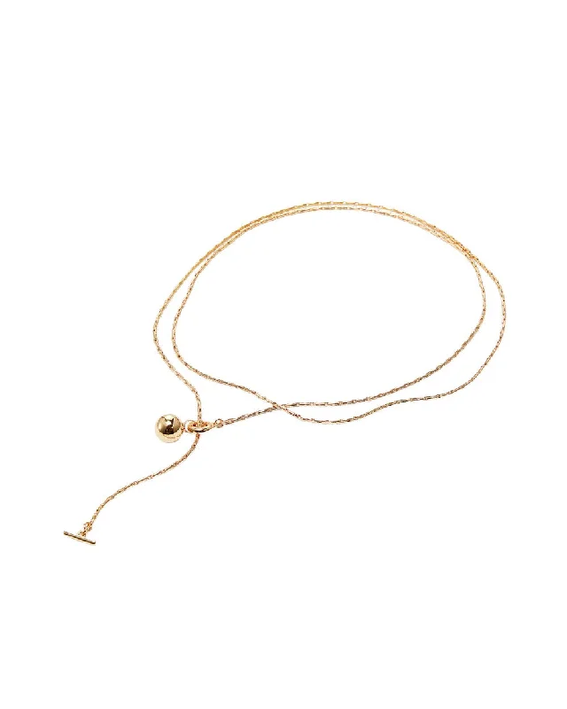 delicate necklaces for women-Constance Wrap Chain - Gold