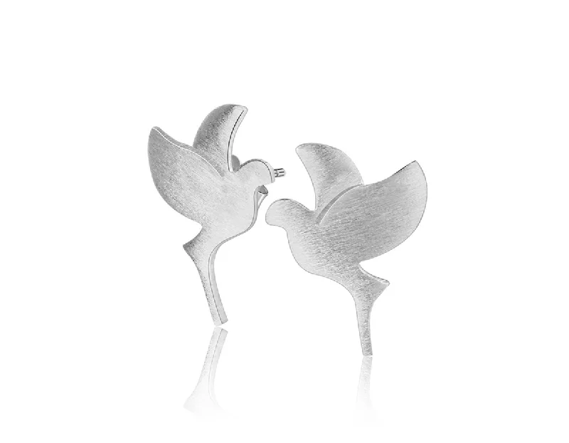 dangling earrings for women-Dove Stud Earring