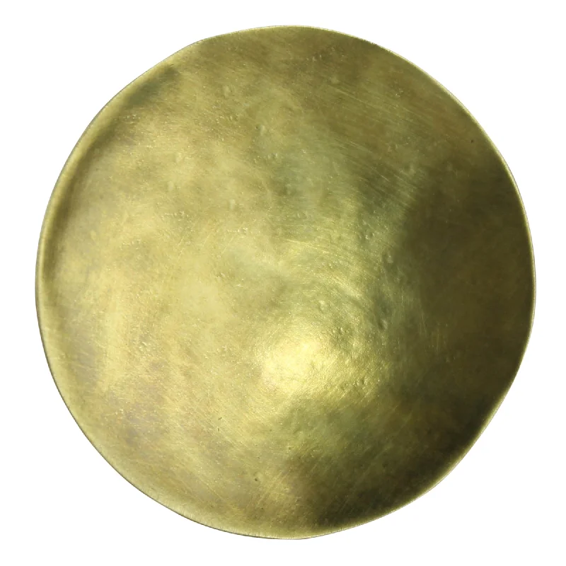 antique brooches for women-Gia Circle Brooch, Brass