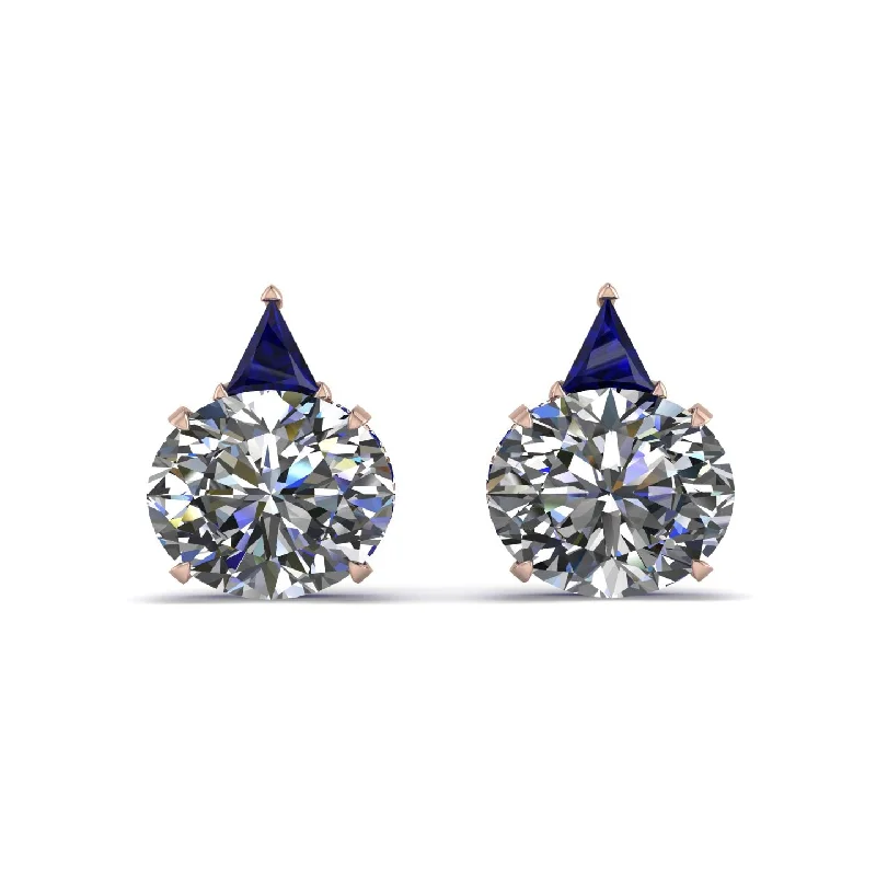 dangling earrings for women-Hidden Halo Diamond Earrings - Rosalie No. 62