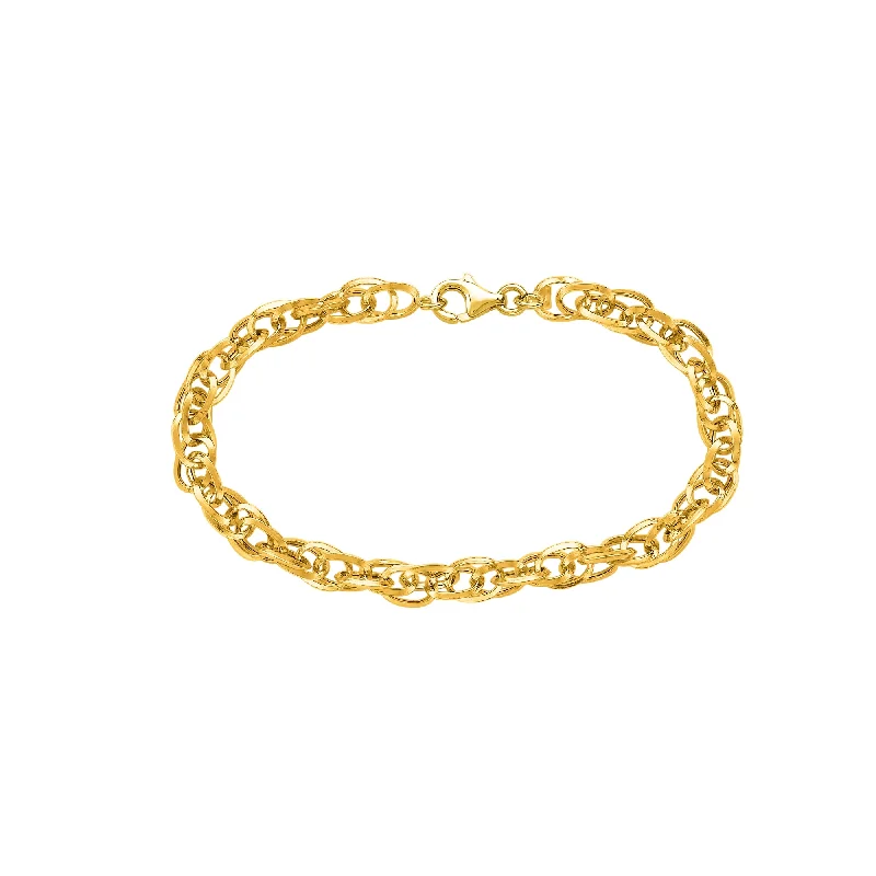 vintage-inspired necklaces for women-14K Gold Polished Euro Link Chain