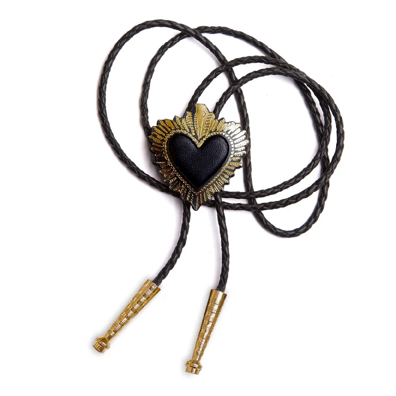 vintage-inspired necklaces for women-SACRED HEART . bolo