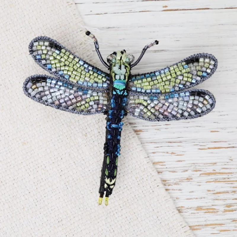 black brooches for women-Common Hawker Dragonfly Brooch Pin