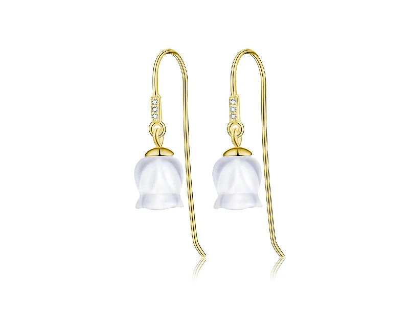 drop earrings for women-Bell Orchid Earring