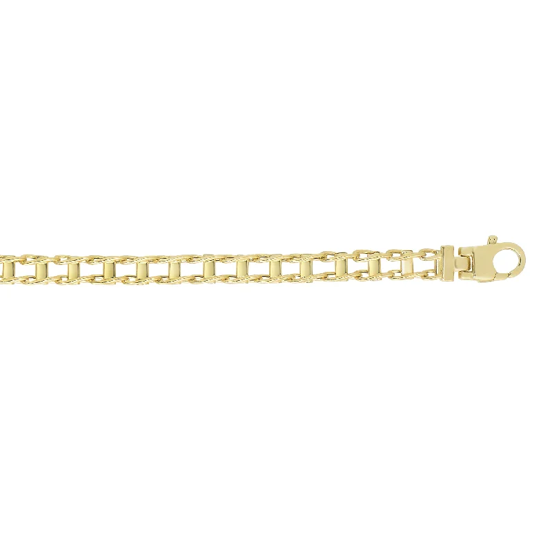 stylish necklaces for women-14K Gold Railroad Link