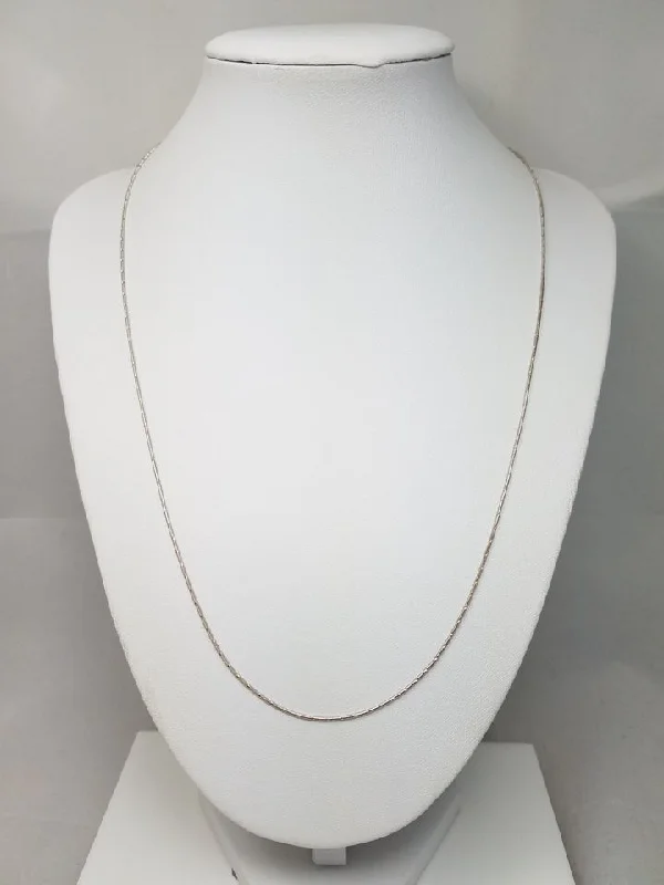 luxury necklaces for women-Versatile Solid 14k Two Tone Gold 20.75" Diamond Cut Snake Chain