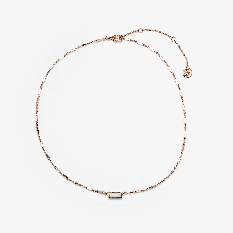 delicate gold necklaces for women-Bitty Opal Choker