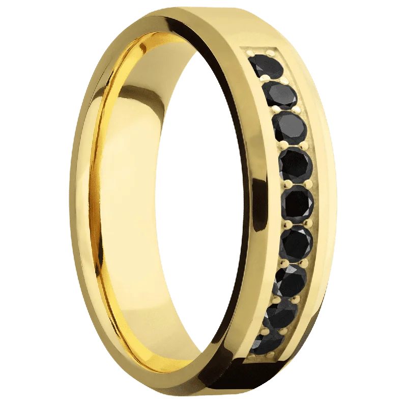 statement engagement rings for women-14K Yellow Gold with Polish , Polish Finish