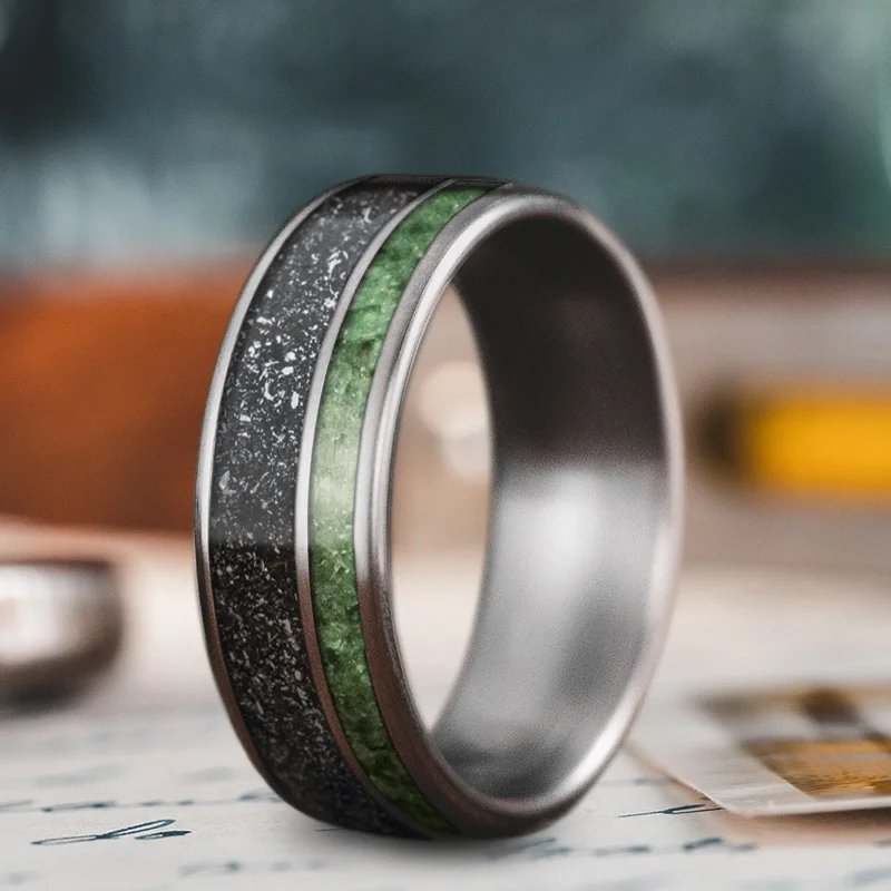 modern wedding rings for women-Custom Design - 2-Inlay Offset vCMK6_Uj6n7BqDzxTigZybd_