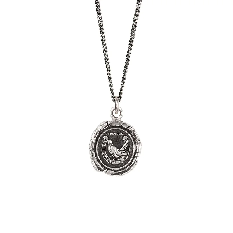 crystal pendant necklaces for women-Luck