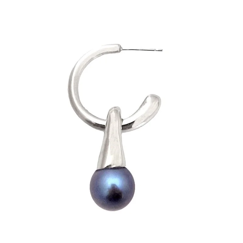 pearl stud earrings for women-Fluid Drop Earring