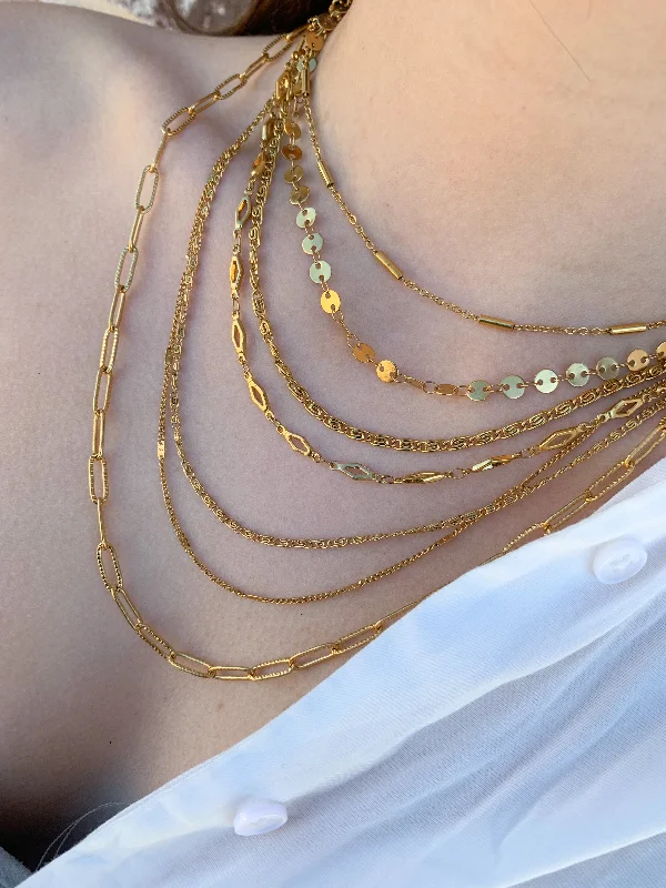 vintage necklaces for women-OG Layering Chains